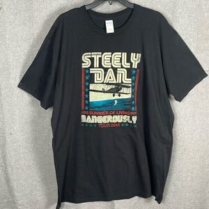 Steely Dan Tour T Shirt 2018 (Summer Of Living Dangerously) 2XL 999